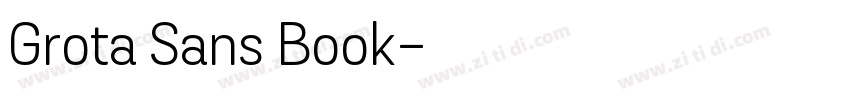 Grota Sans Book字体转换